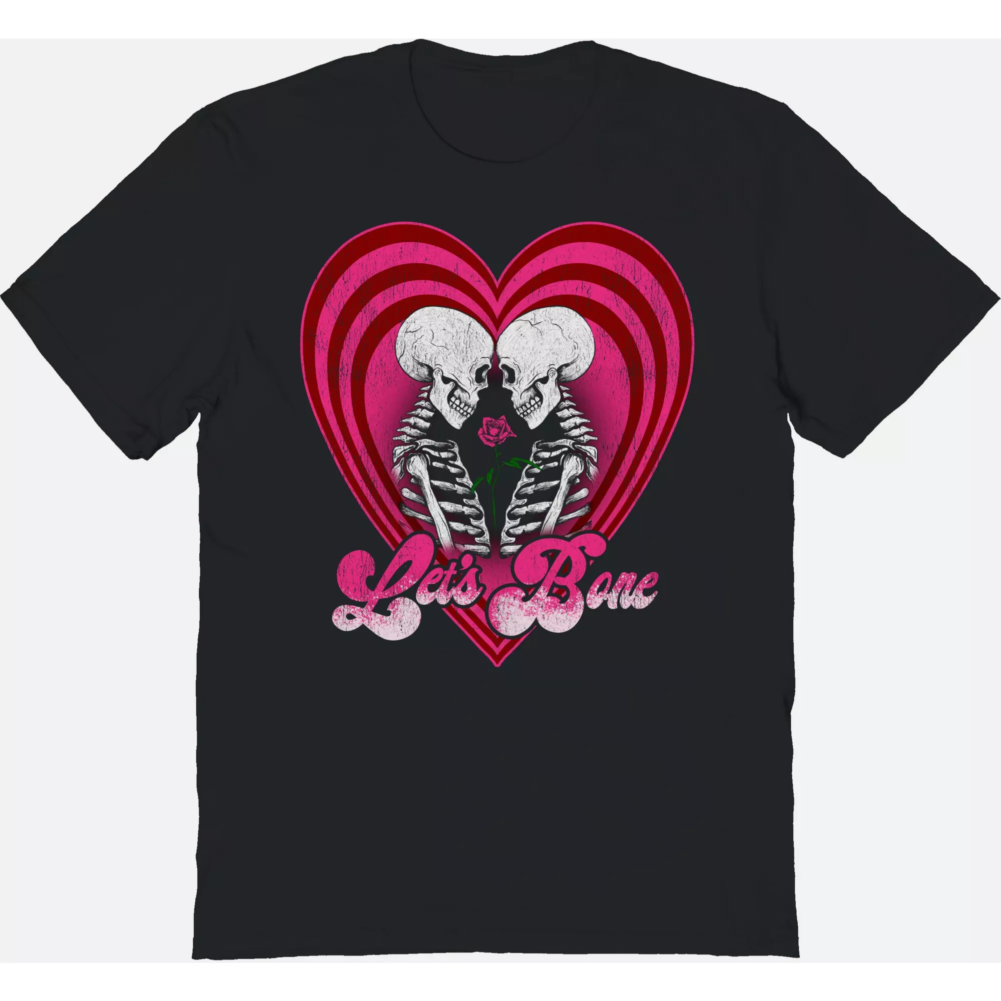 Let's Bone Heart T Shirt at Spencer's