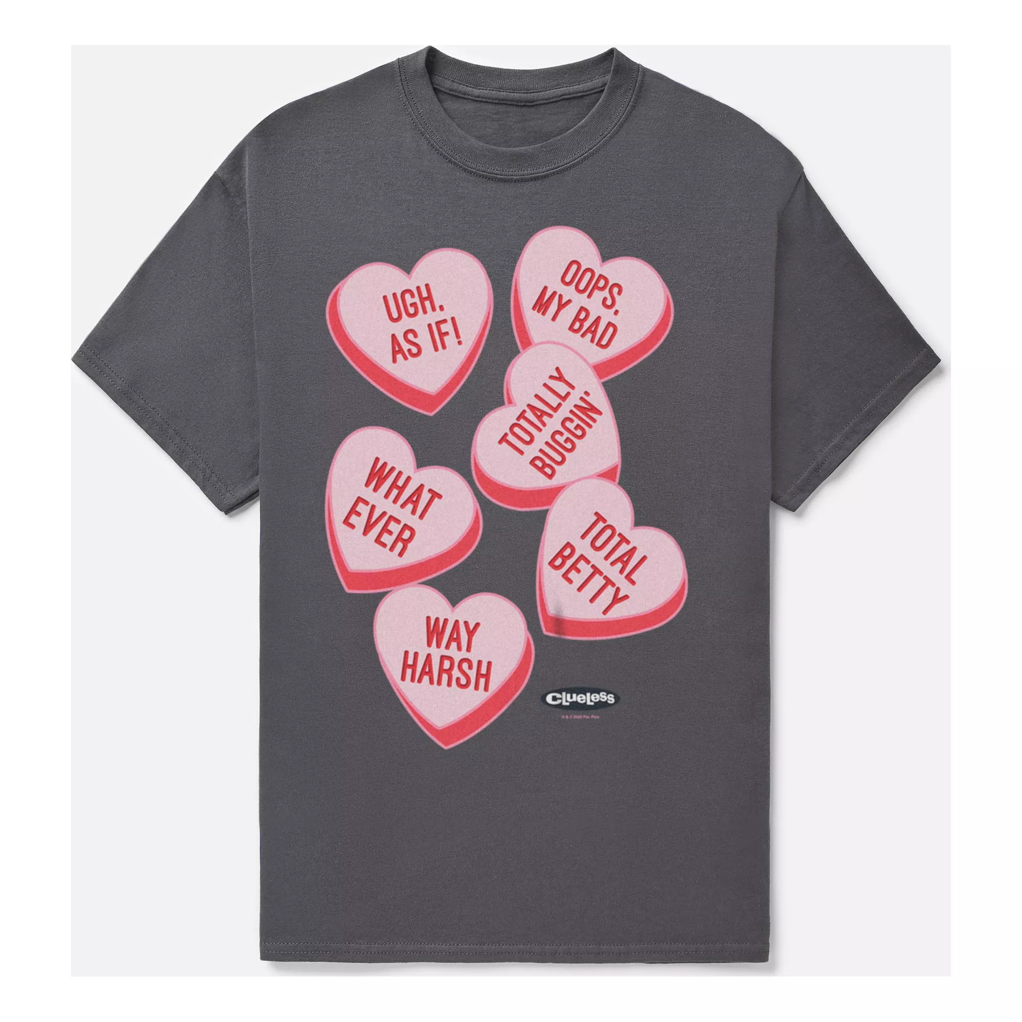 Clueless Candy Heart T Shirt at Spencer's