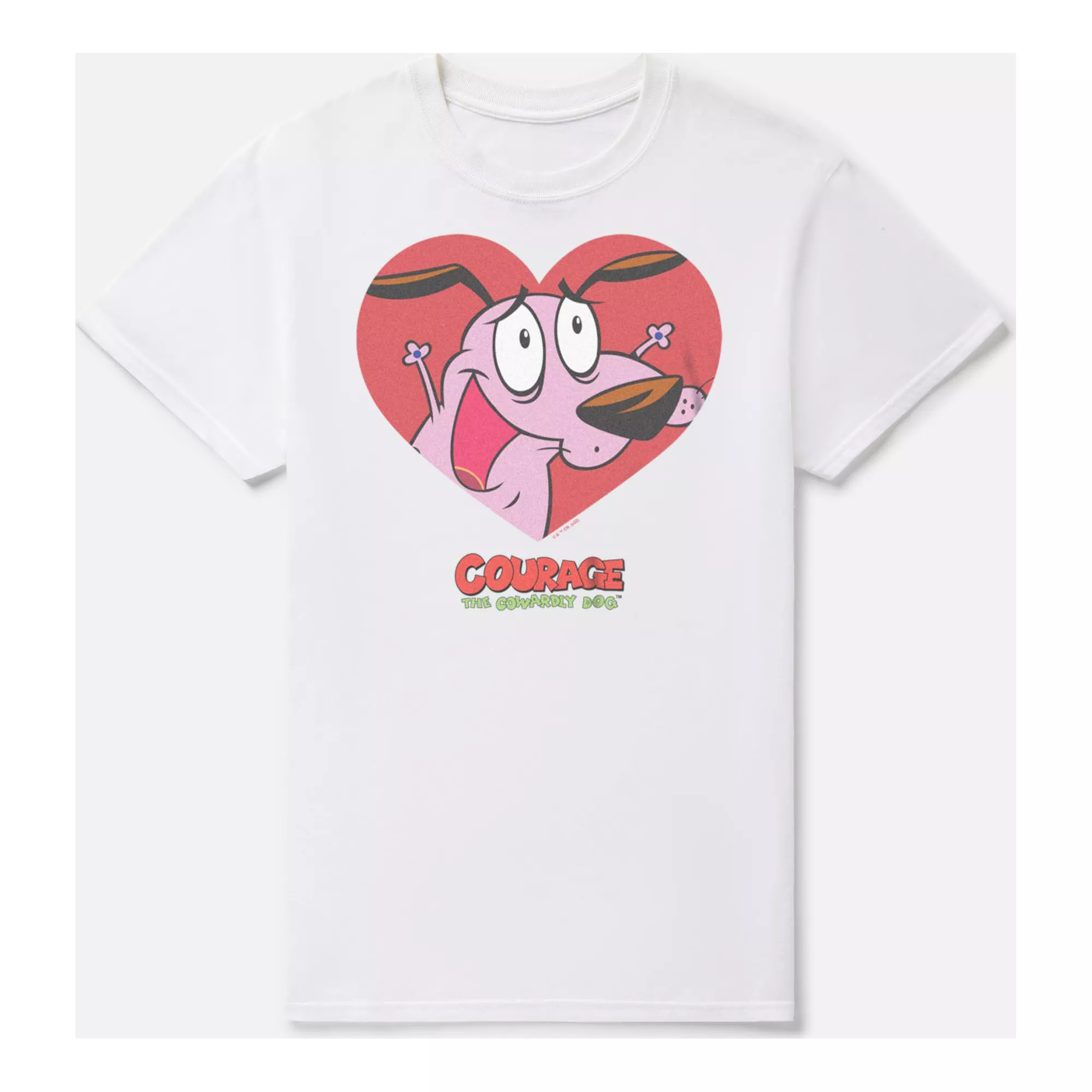 I Heart Courage T Shirt - Courage the Cowardly Dog at Spencer's