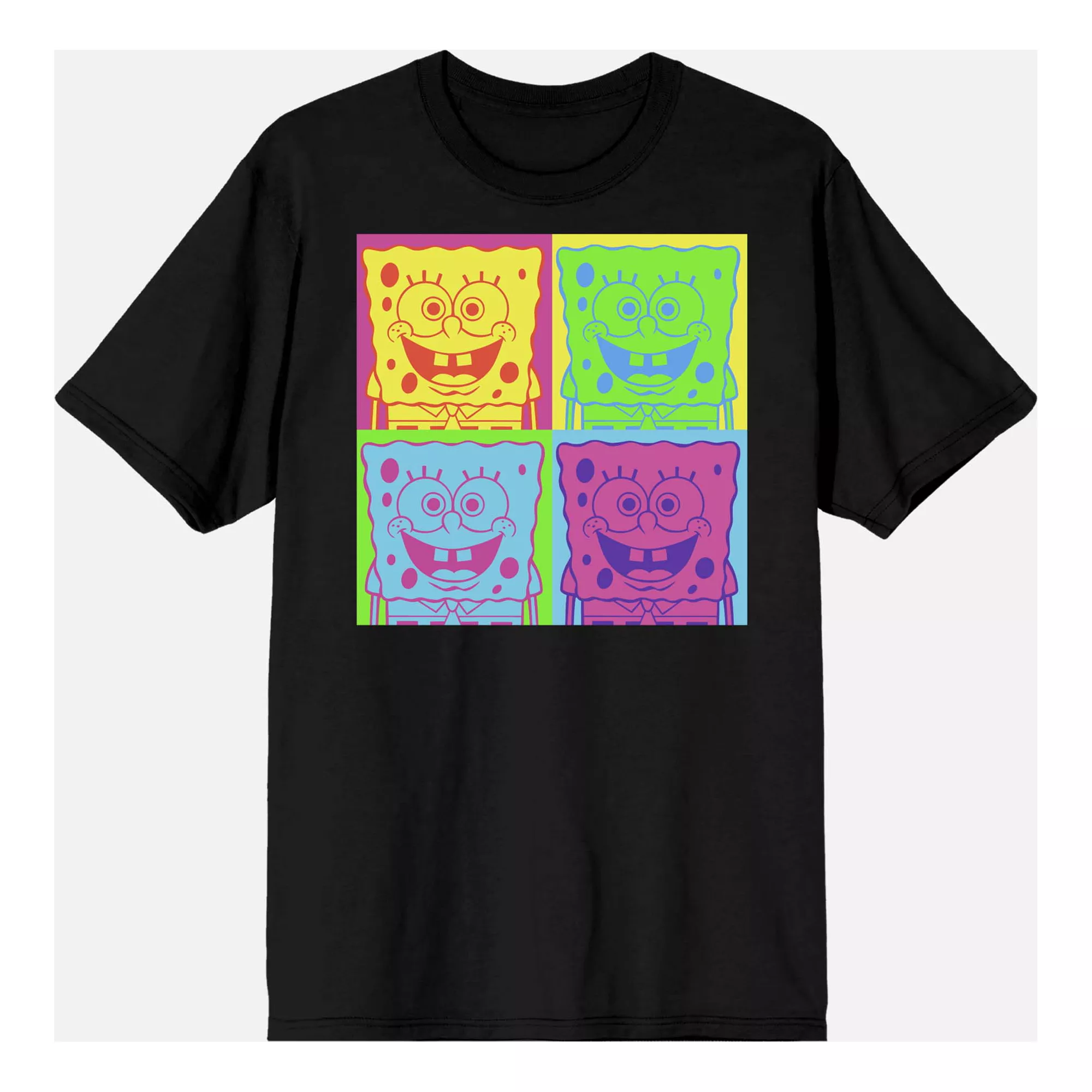 SpongeBob SquarePants Neon Squares T Shirt at Spencer's