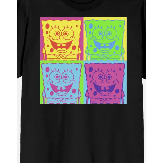 SpongeBob SquarePants Neon Squares T Shirt at Spencer's