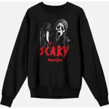 Ghost Face Scary Crewneck Sweatshirt at Spencer's