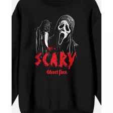 Ghost Face Scary Crewneck Sweatshirt at Spencer's