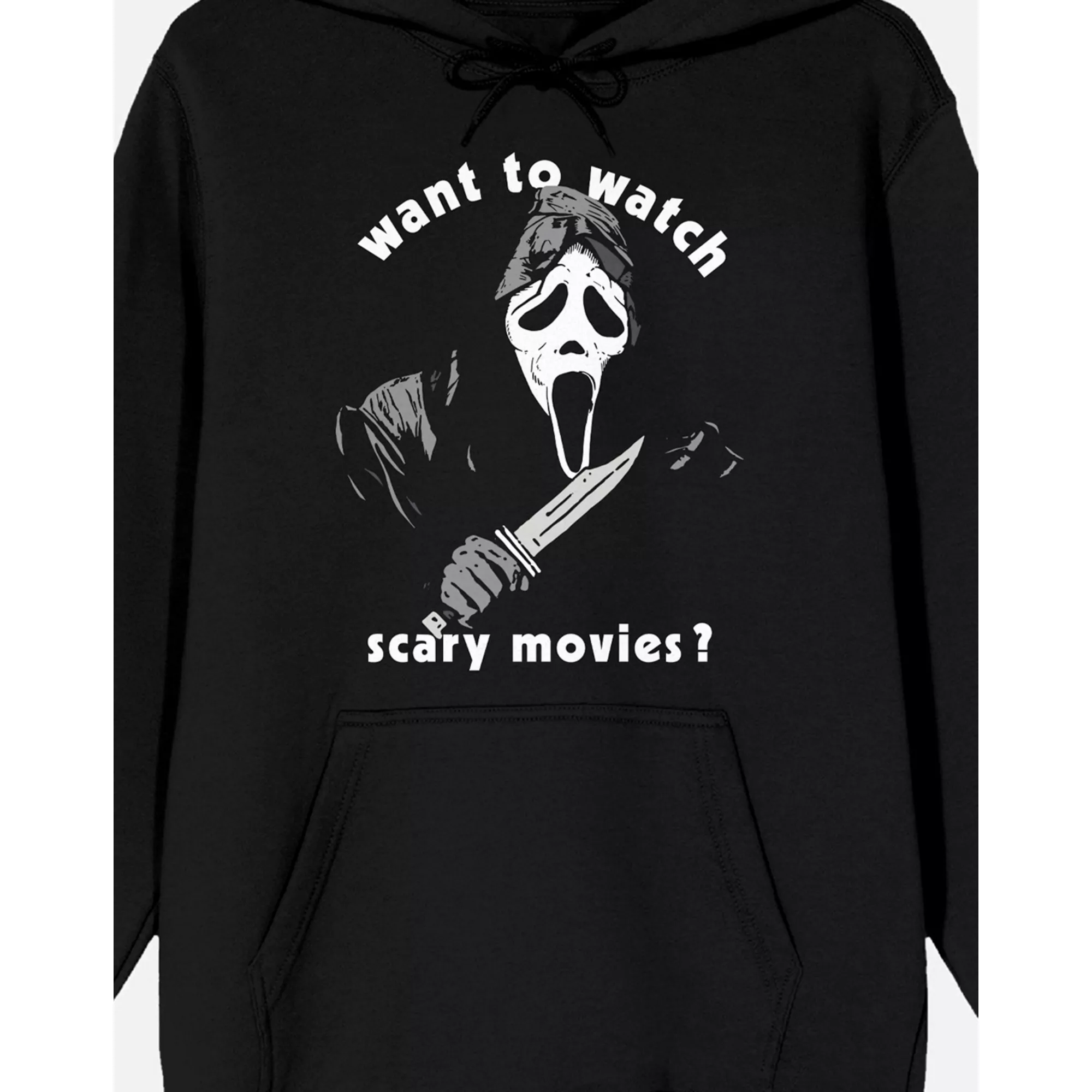 Ghost Face Want to Watch Scary Movies Hoodie at Spencer's