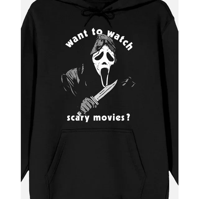 Ghost Face Want to Watch Scary Movies Hoodie at Spencer's