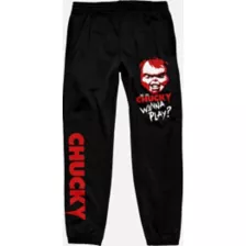 Chucky Doll Head Jogger Pants at Spencer's