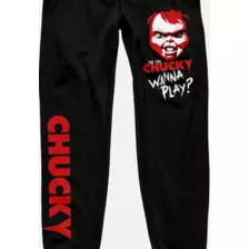 Chucky Doll Head Jogger Pants at Spencer's