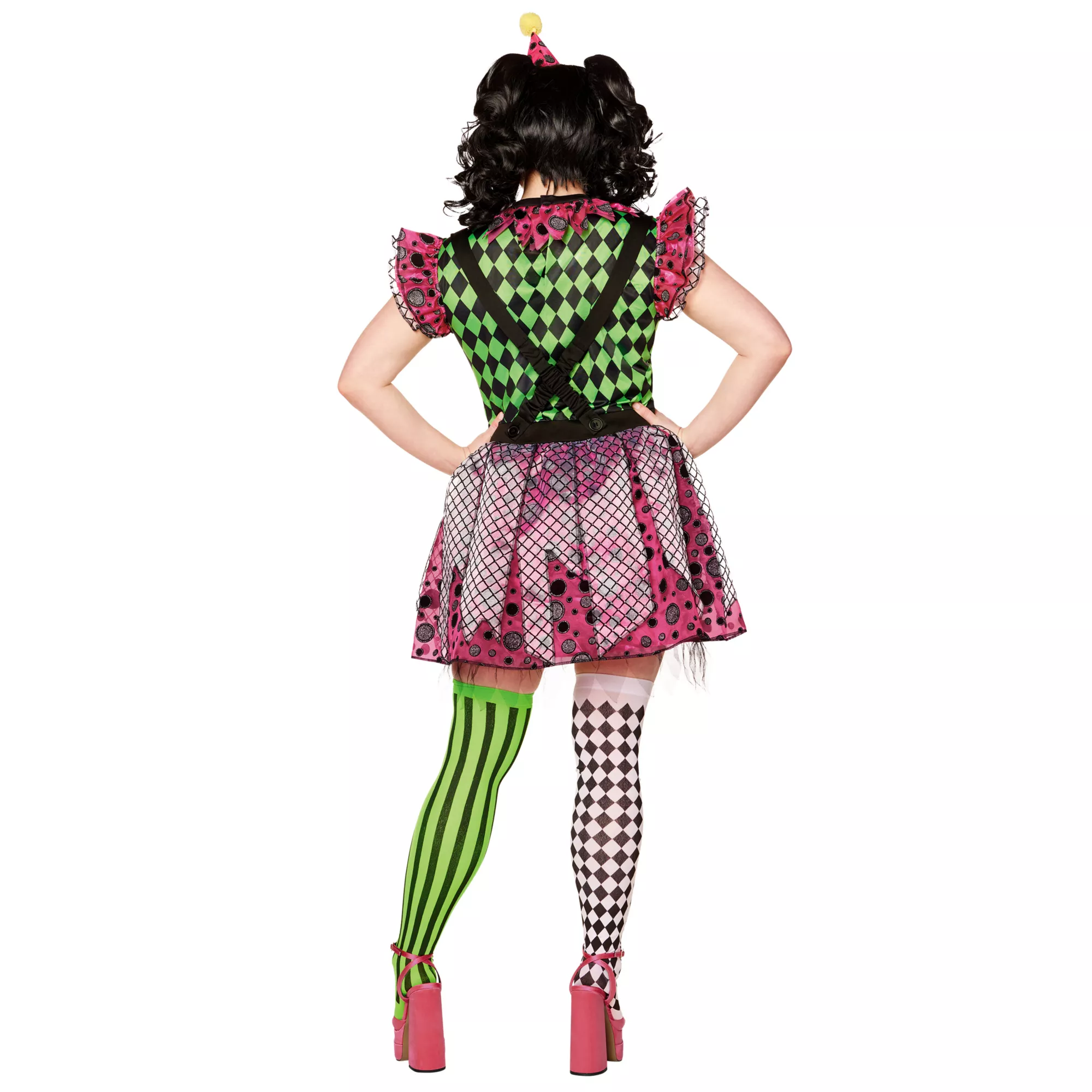 Adult Neon Clown Plus Size Costume at Spirit Halloween