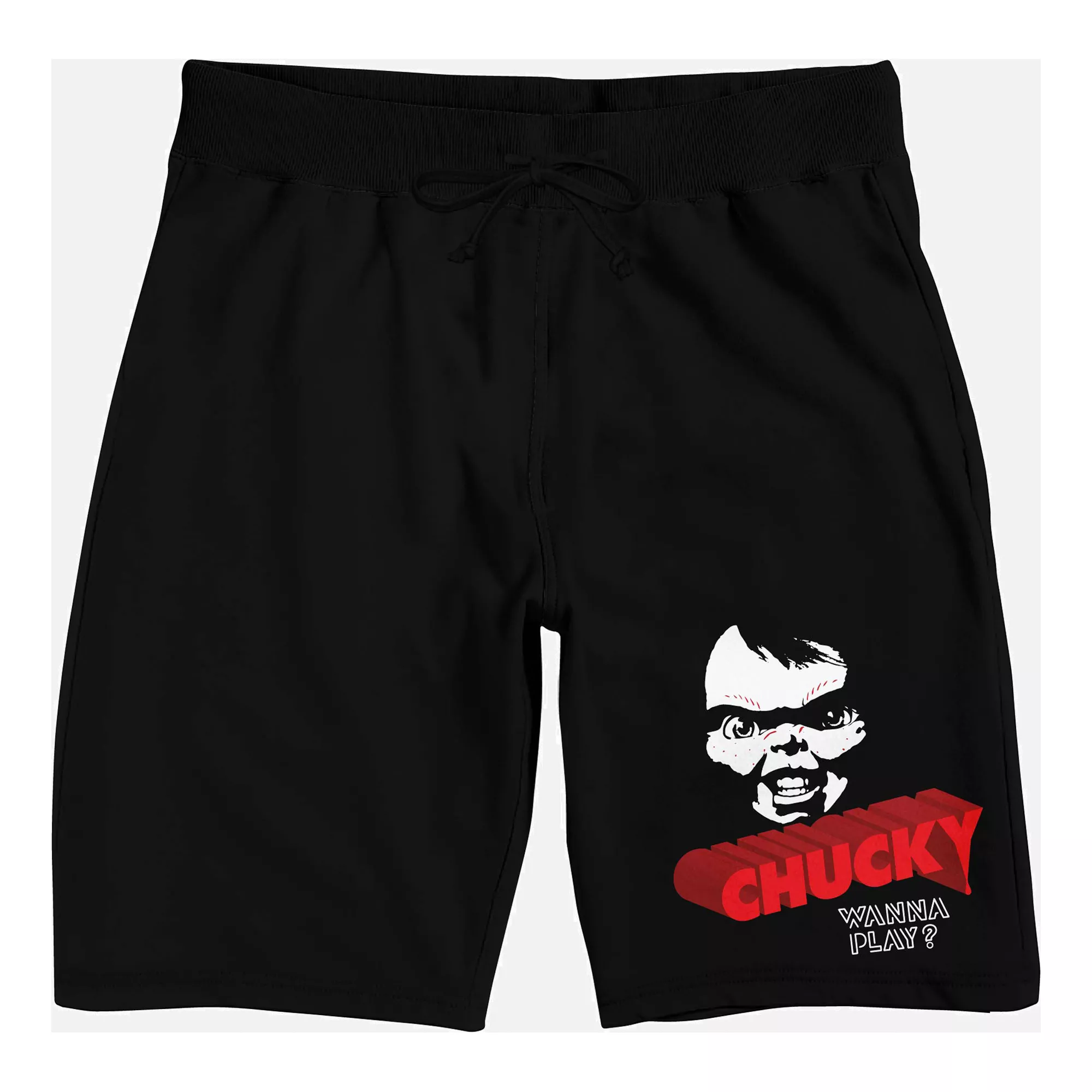 Black Chucky Wanna Play Shorts at Spencer's