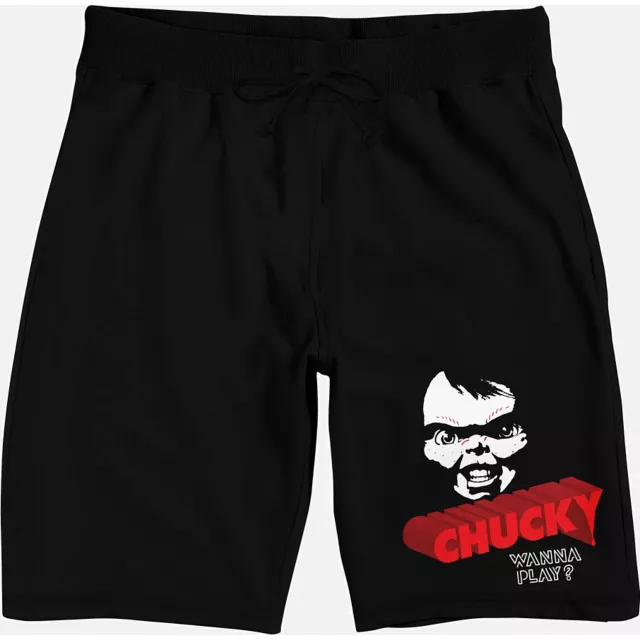 Black Chucky Wanna Play Shorts at Spencer's