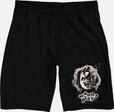 Black Wanna Play with Chucky Shorts