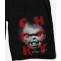 Black Horror Chucky Shorts at Spencer's