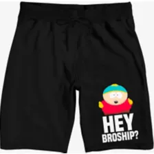 Black Cartmen Hey Broship Shorts - South Park at Spencer's