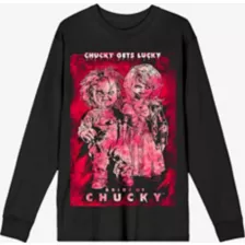 Chucky Gets Lucky Long Sleeve T Shirt - Bride of Chucky at Spencer's