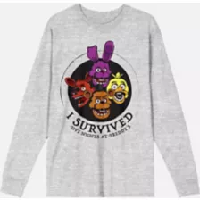 I Survived FNAF Long Sleeve T Shirt - Five Nights at Freddy's at Spencer's