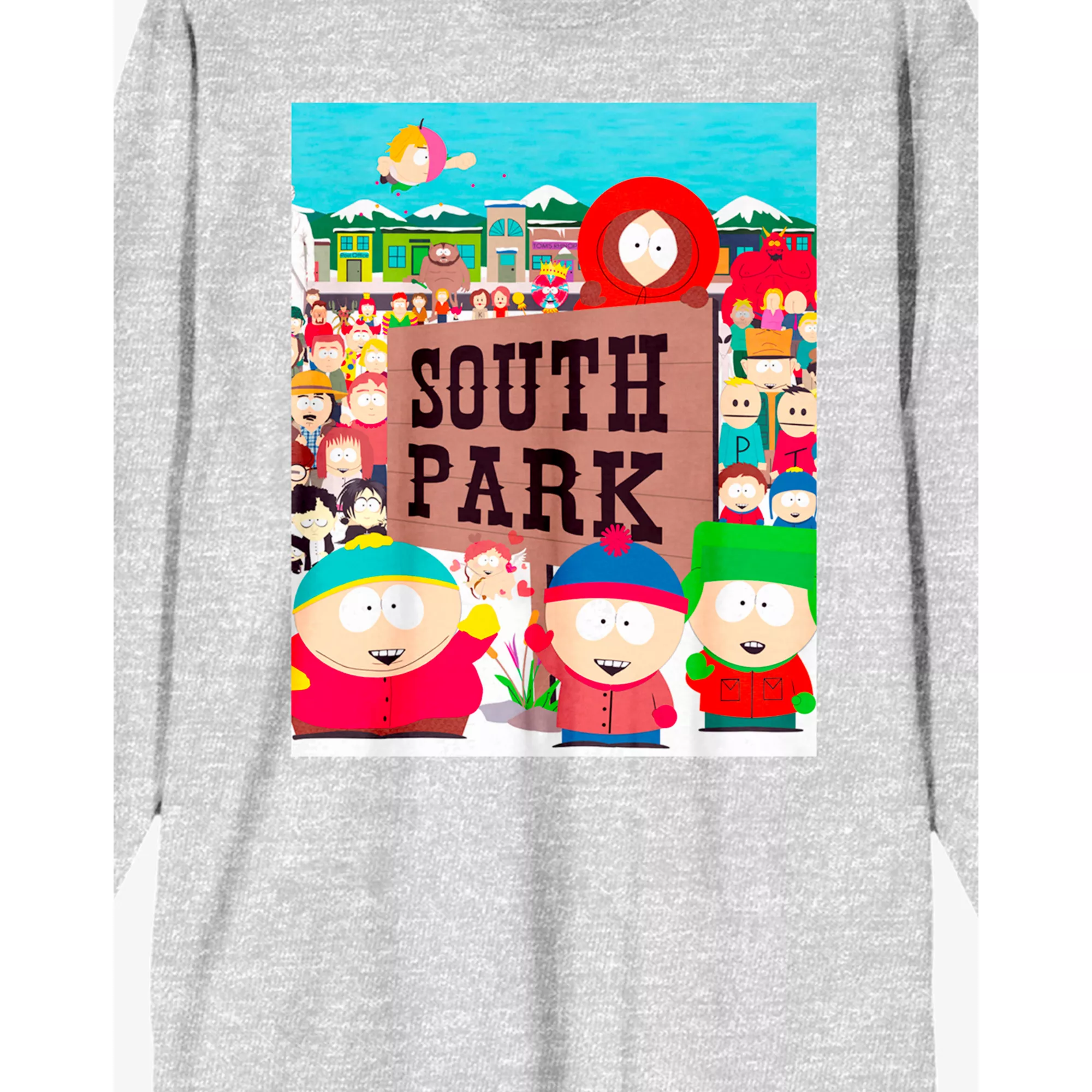 South Park Cast Image Long Sleeve T Shirt at Spencer's