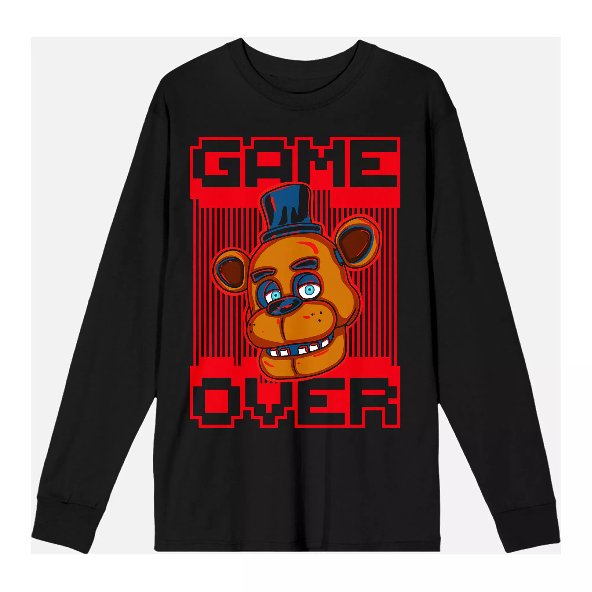Freddy Game Over Long Sleeve T Shirt - Five Nights at Freddy's at Spencer's