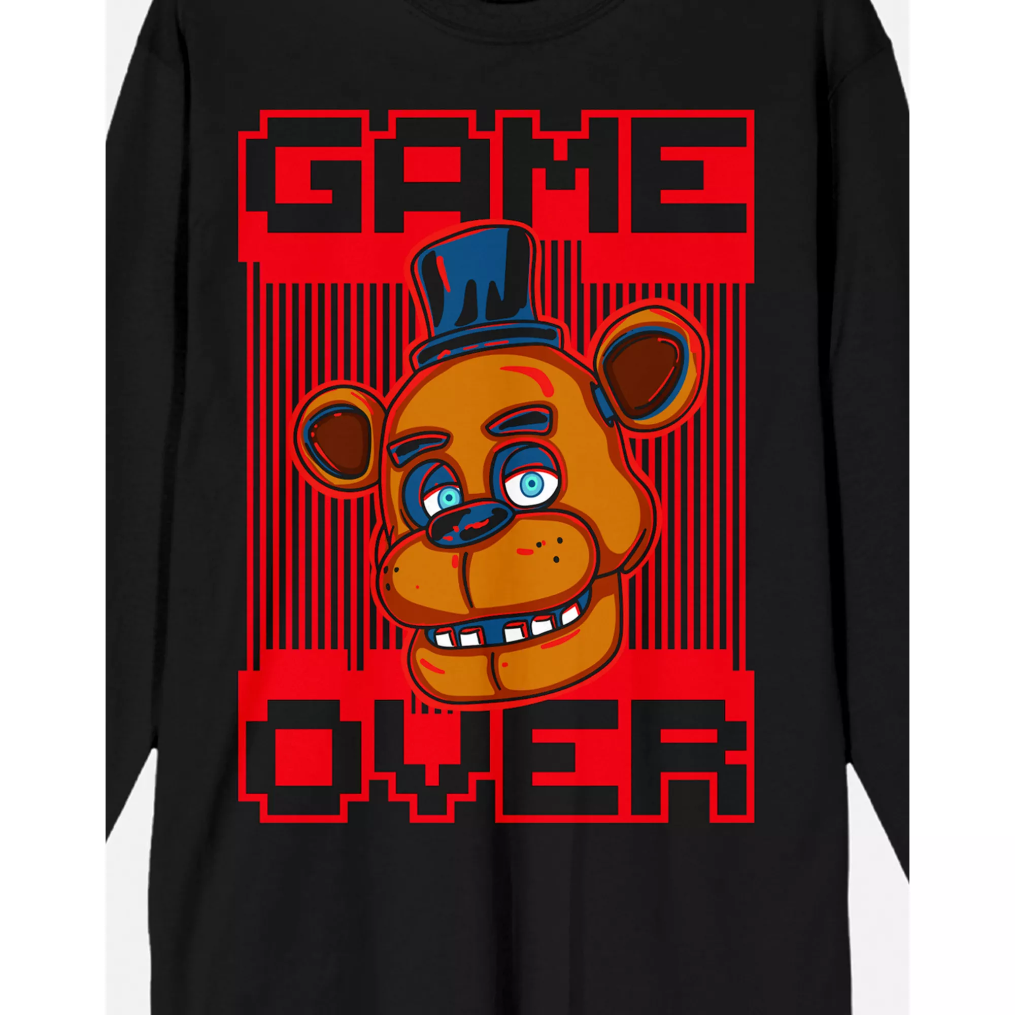 Freddy Game Over Long Sleeve T Shirt - Five Nights at Freddy's at Spencer's