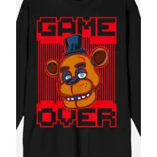 Freddy Game Over Long Sleeve T Shirt - Five Nights at Freddy's at Spencer's