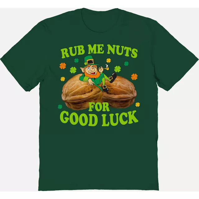 Rub Me Nuts for Good Luck T Shirt at Spencer's