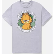 Here for the Shenanigans T Shirt - Garfield at Spencer's