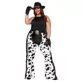 Adult Cow Print Plus Size Chaps at Spirit Halloween