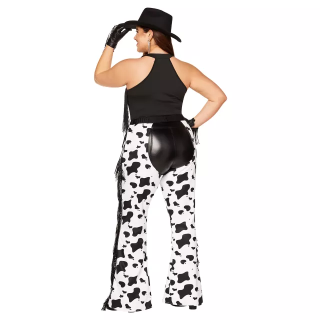 Adult Cow Print Plus Size Chaps at Spirit Halloween