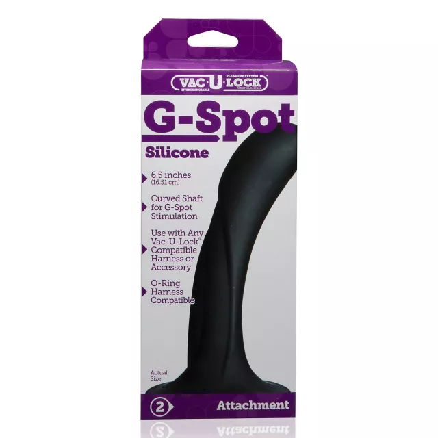 Vac-U-Lock G-Spot Dildo - 6.5 Inch at Spencer's