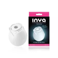 Glow in the Dark 10-Function Rechargeable Rose Clitoral Vibrator - 2.6 Inch at Spencer's