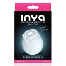 Glow in the Dark 10-Function Rechargeable Rose Clitoral Vibrator - 2.6 Inch at Spencer's