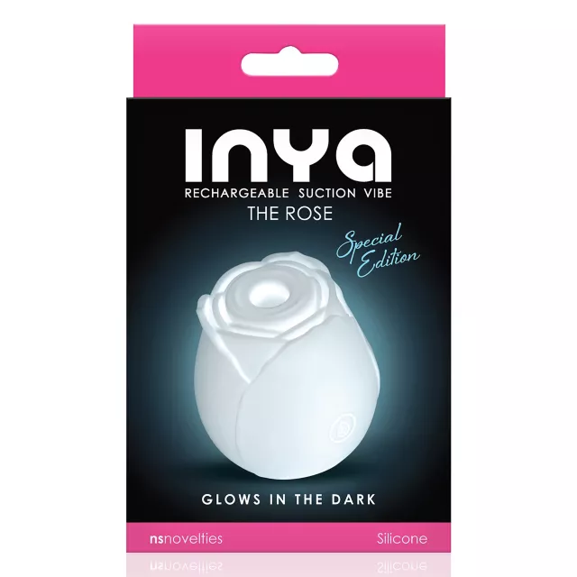 Glow in the Dark 10-Function Rechargeable Rose Clitoral Vibrator - 2.6 Inch at Spencer's