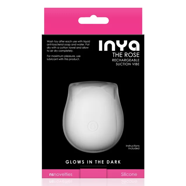 Glow in the Dark 10-Function Rechargeable Rose Clitoral Vibrator - 2.6 Inch at Spencer's