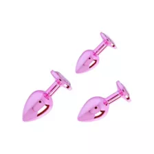Pink Metal Butt Plug Trainer Set - Nixie at Spencer's