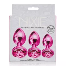 Pink Metal Butt Plug Trainer Set - Nixie at Spencer's