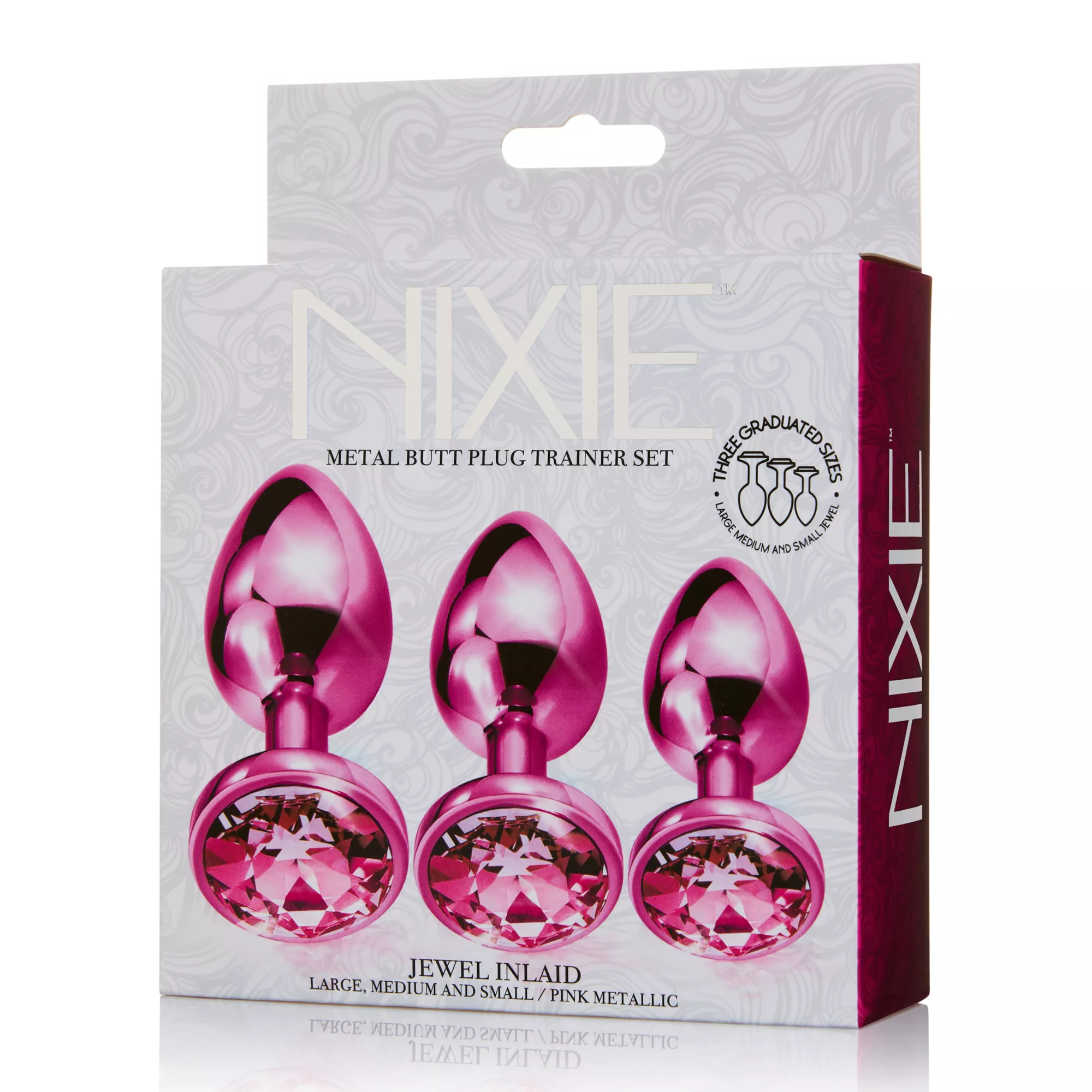 Pink Metal Butt Plug Trainer Set - Nixie at Spencer's