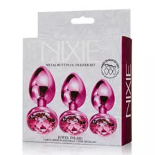 Pink Metal Butt Plug Trainer Set - Nixie at Spencer's