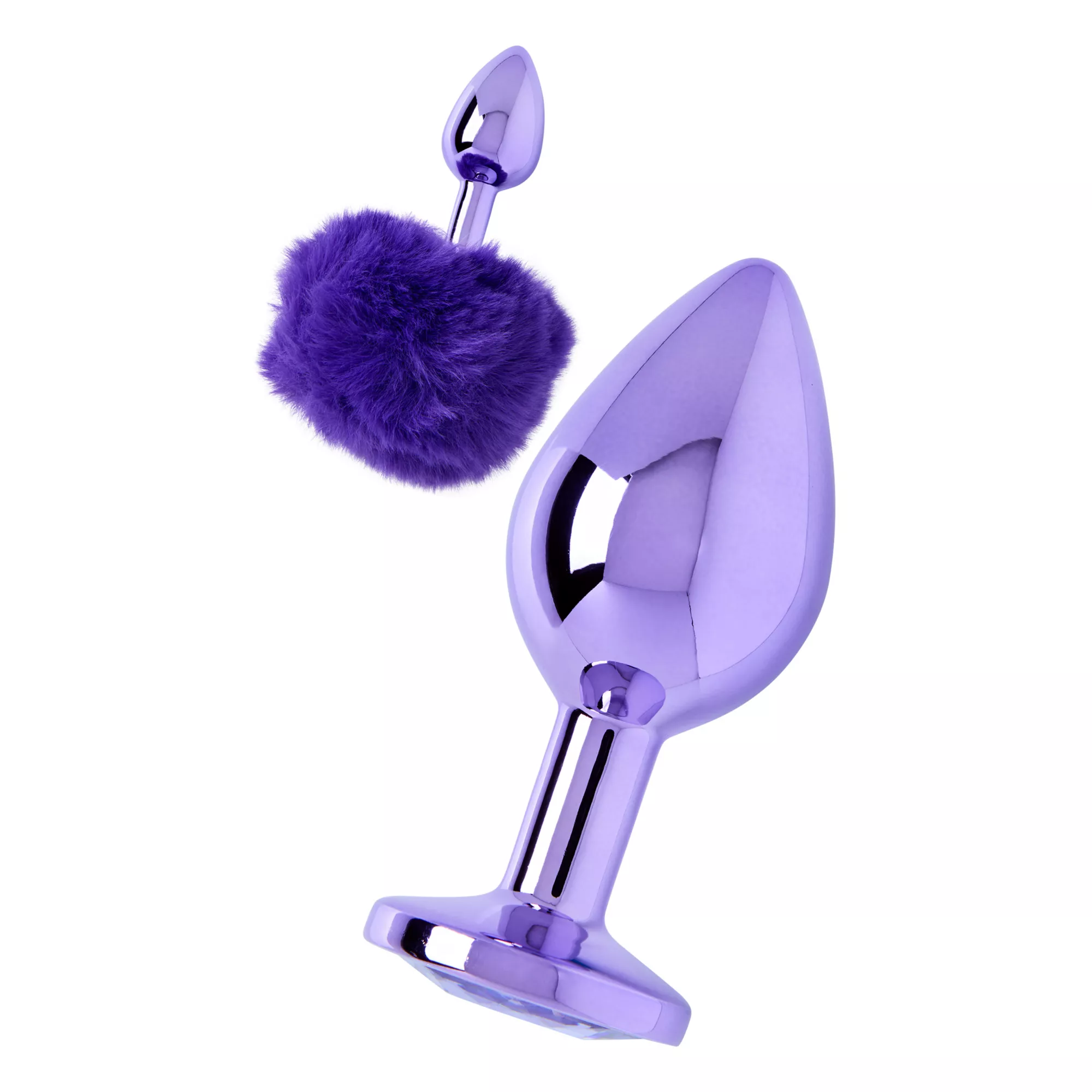 Purple Pom Pom Metal Butt Plug Set - Nixie at Spencer's