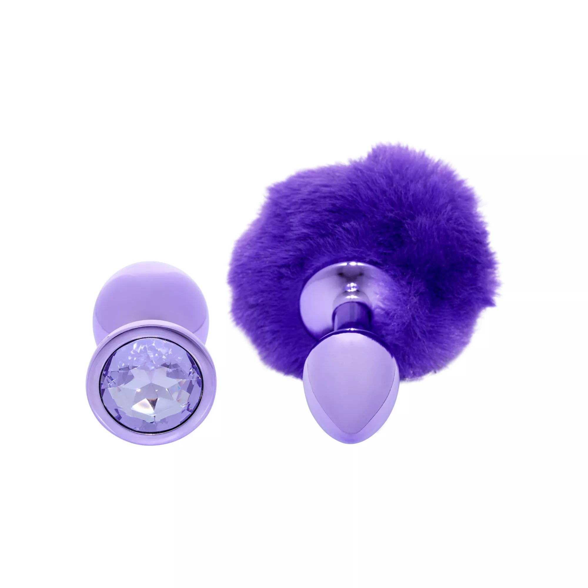 Purple Pom Pom Metal Butt Plug Set - Nixie at Spencer's