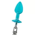 Teal Butt Plug & Fur Cuff Sex Toy Kit - Nixie at Spencer's