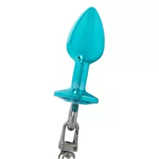 Teal Butt Plug & Fur Cuff Sex Toy Kit - Nixie at Spencer's