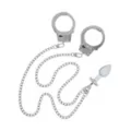 Metal Butt Plug and Handcuffs Sex Toy Kit at Spencer's
