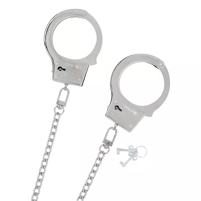 Metal Butt Plug and Handcuffs Sex Toy Kit at Spencer's