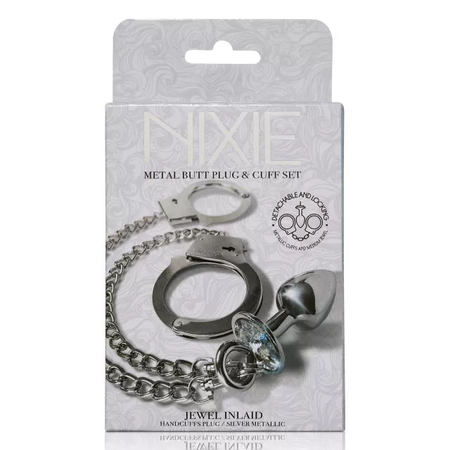 Metal Butt Plug and Handcuffs Sex Toy Kit at Spencer's