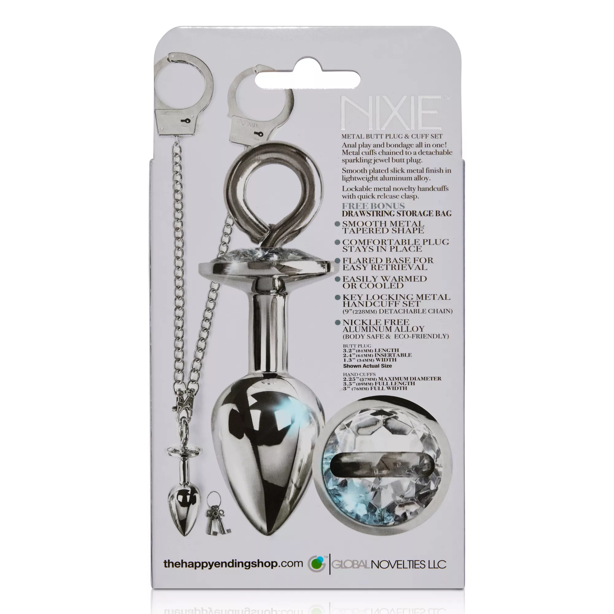 Metal Butt Plug and Handcuffs Sex Toy Kit at Spencer's
