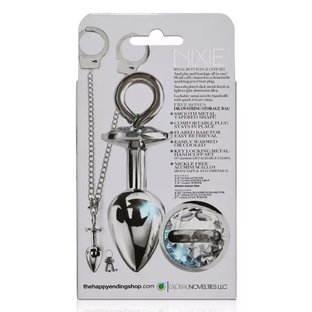 Metal Butt Plug and Handcuffs Sex Toy Kit - Spencer's