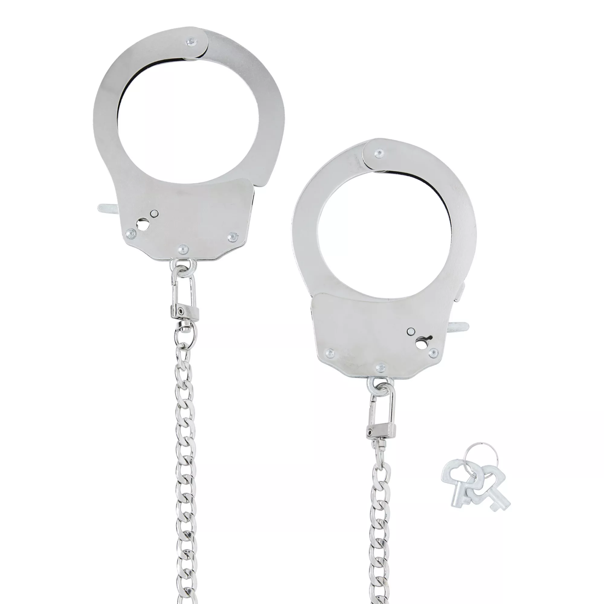 Interchangeable 8-Piece Metal Bondage Sex Toy Kit at Spencer's