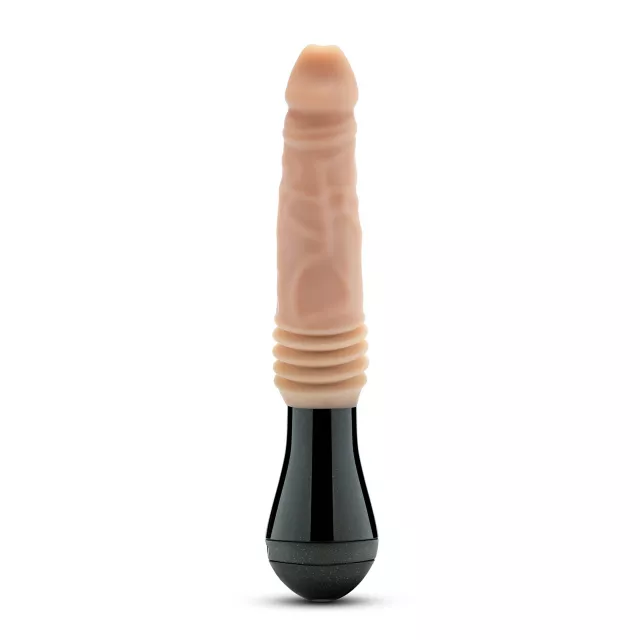 Dr. Knight 3-Function Thrusting Gyrating Rechargeable Vibrating Dildo 10.5 Inch - Dr. Skin Silicone at Spencer's