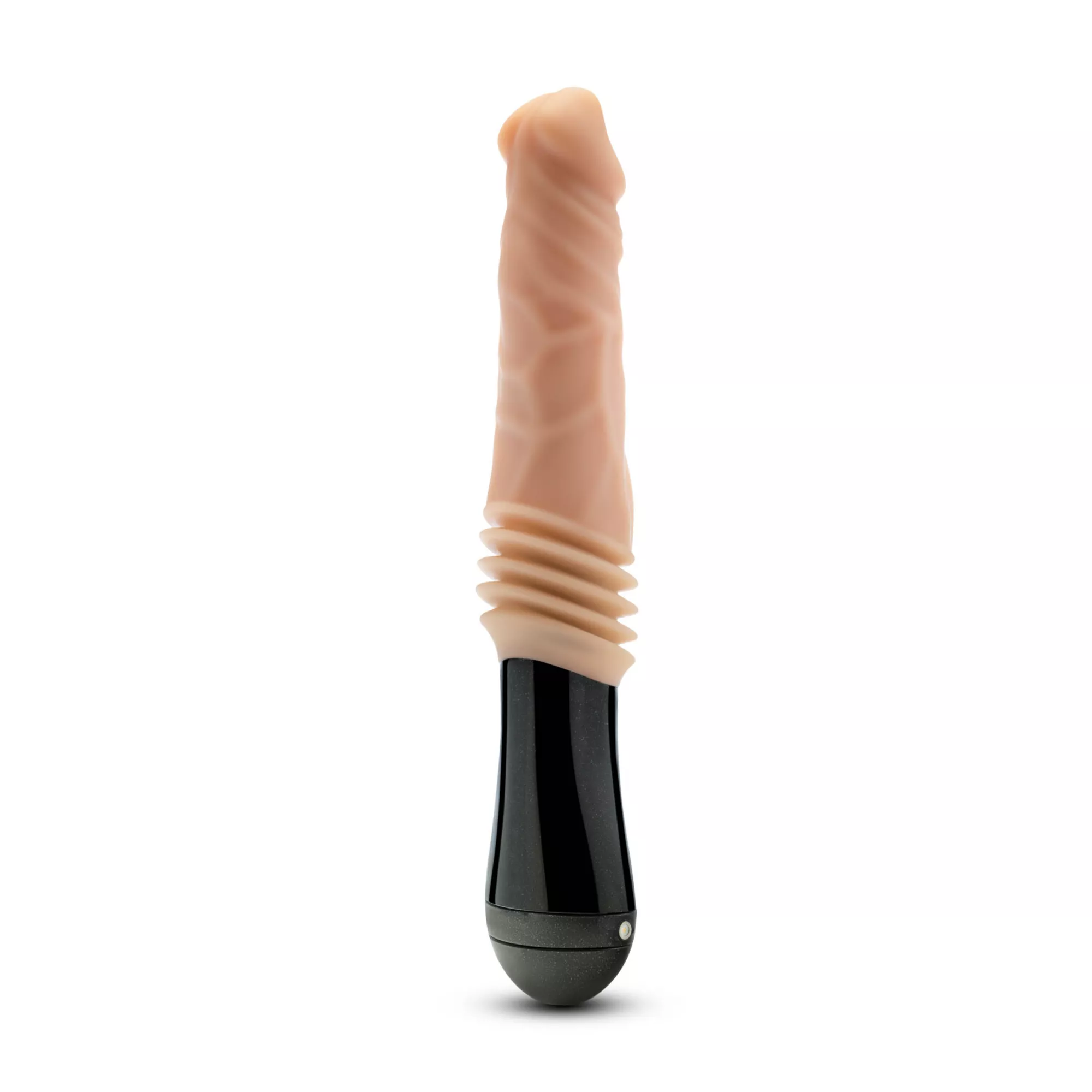 Dr. Knight 3-Function Thrusting Gyrating Rechargeable Vibrating Dildo 10.5 Inch - Dr. Skin Silicone at Spencer's