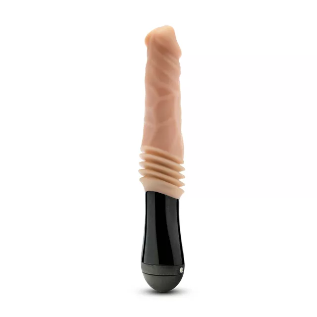 Dr. Knight 3-Function Thrusting Gyrating Rechargeable Vibrating Dildo 10.5 Inch - Dr. Skin Silicone at Spencer's