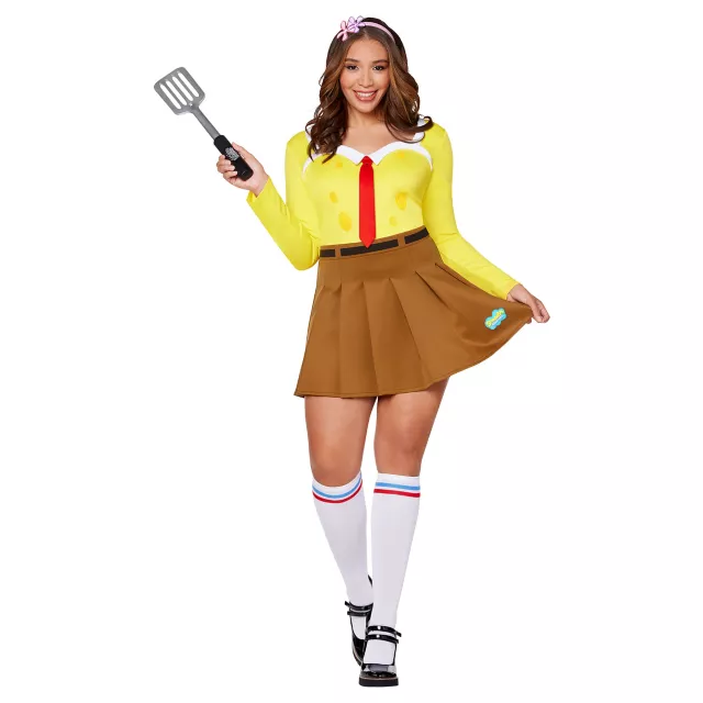 Adult SpongeBob SquarePants Plus Size Dress Costume at Spirit Halloween